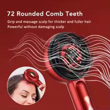 Red Light Hair Scalp Massager Portable Hair Oil Applicator Electric Head Scalp Massage Comb