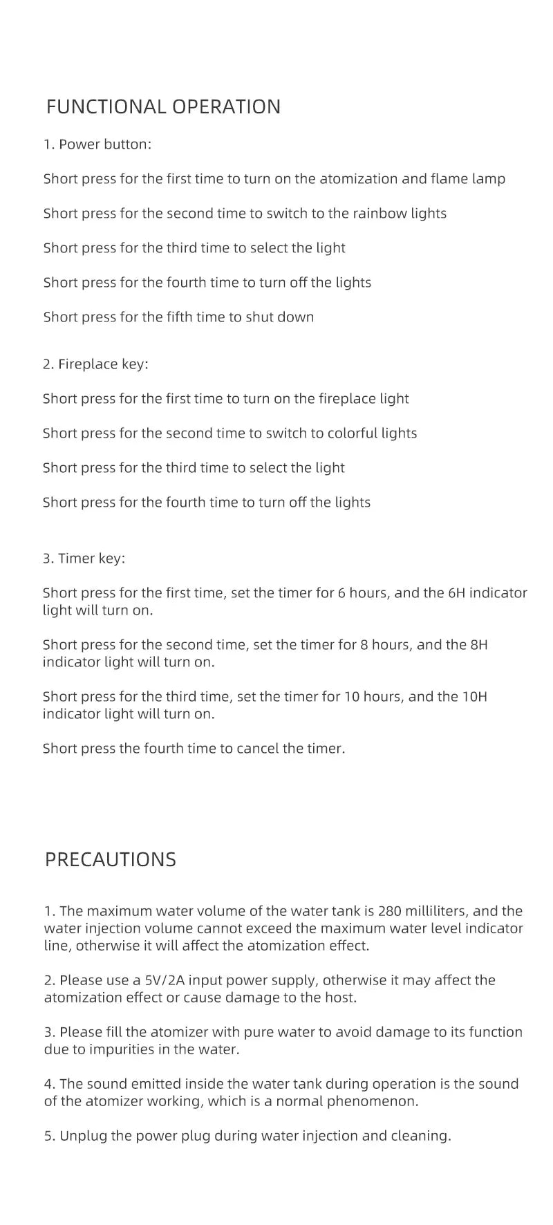 Simulated Fireplace Flames Aroma Diffuser Aromatherapy Essential Oils Ultrasonic Air Humidifier Sprayer Remote Controls