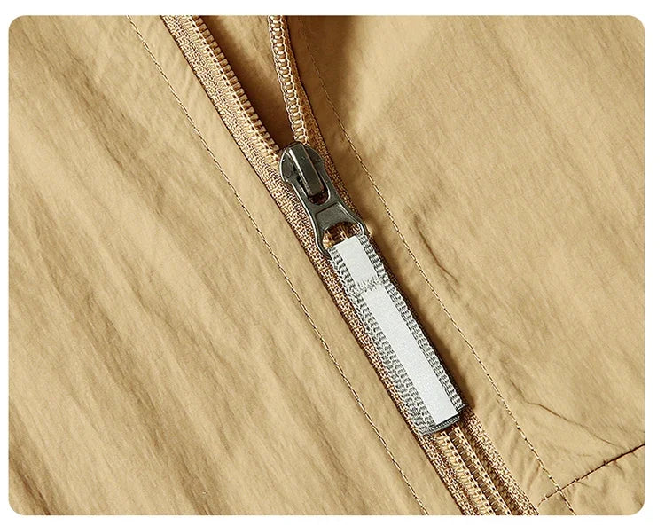 UPF 50+ Summer Unisex Hiking Jacket Men Waterproof Quick Dry Camping Windbreaker Trekking Fishing Rain Outdoor Anti UV Clothes