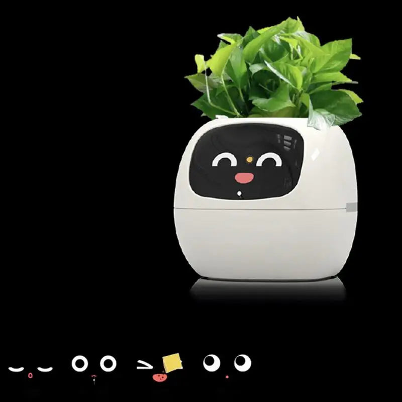 Smart Plant Pot Planter Adorable Plant Companion Plant Flower Growing System Make Raising Plants Easy and Fun Plant Robot Vases