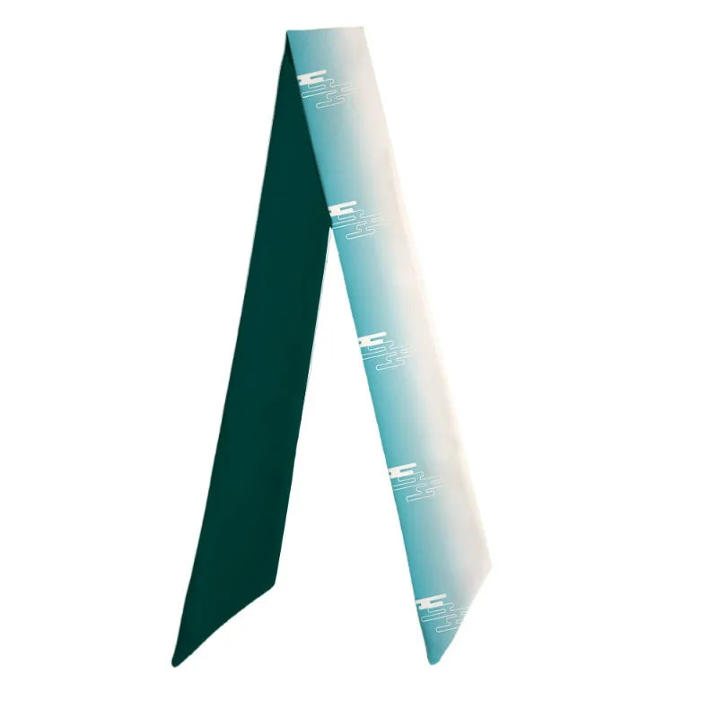 100cm Demon Slayer Narrow Long Scarf for Women Solid Color Anime Silk Tie Creative Fashion Ribbon Headbands Bandann Accessories