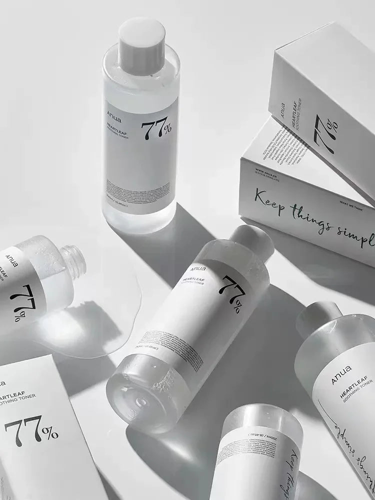 Anua Heartleaf 77% Skin Care Set anua Skin Care Moisturizing Toner Makeup Remover Essence White Birch 70% Facial Moisturizer