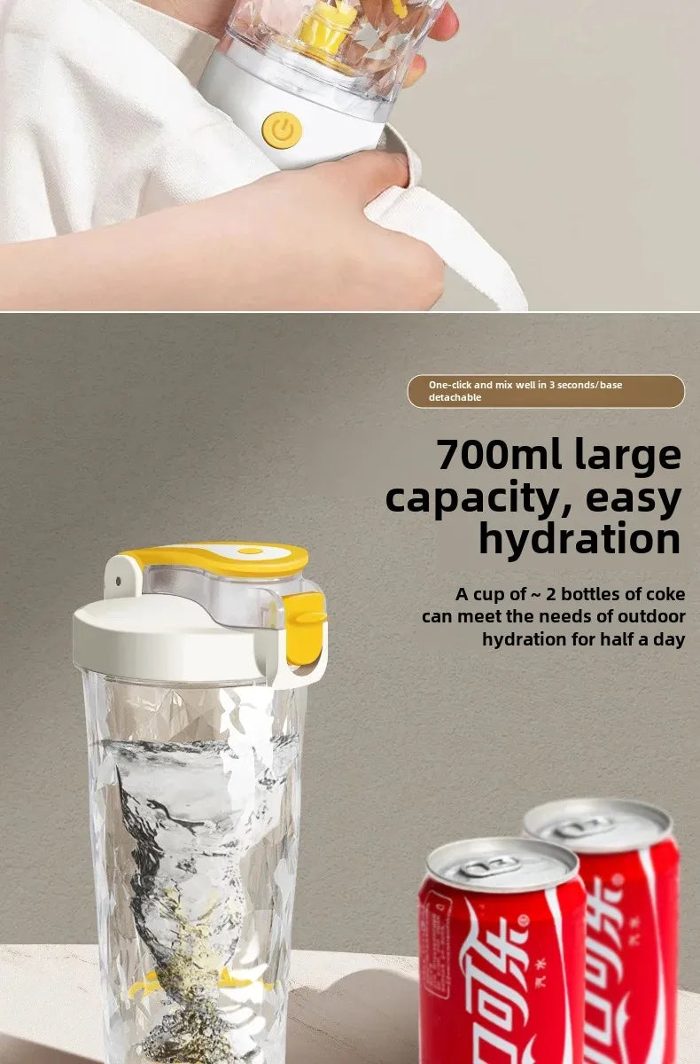 Premium Electric Protein Shaker Bottle Portable Mixer Cup USB Rechargeable Shaker Cups for Protein Shakes Sports Fitness Cup