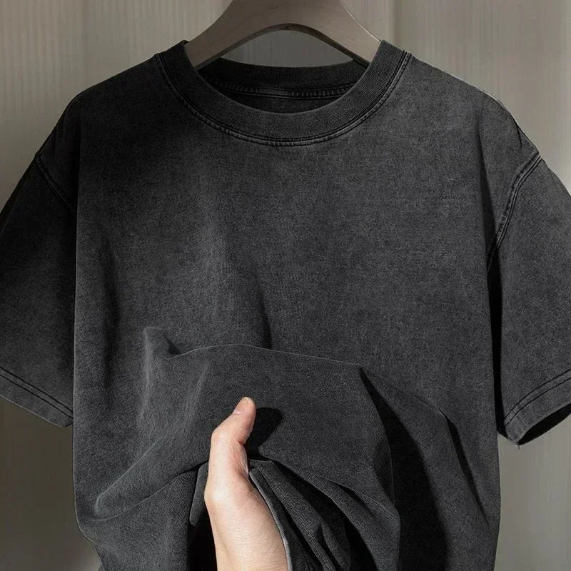 Demon Slayer Ghost Slayer Evil Blade Original Blade Washed Old Loose Cotton 2025 Hot Summer T-Shirt Men's and Women's T-Shirt