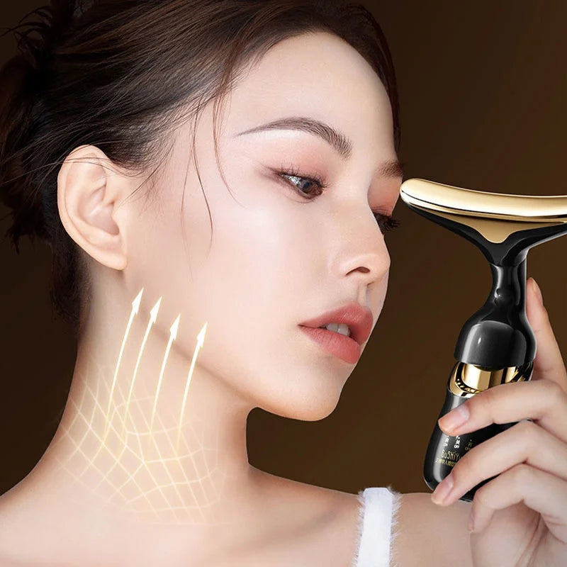 Face Lifting Device Neck Facial Eye Massage Introducer Microcurrent Skin Rejuvenation Anti Aging Beauty Device Face Massager