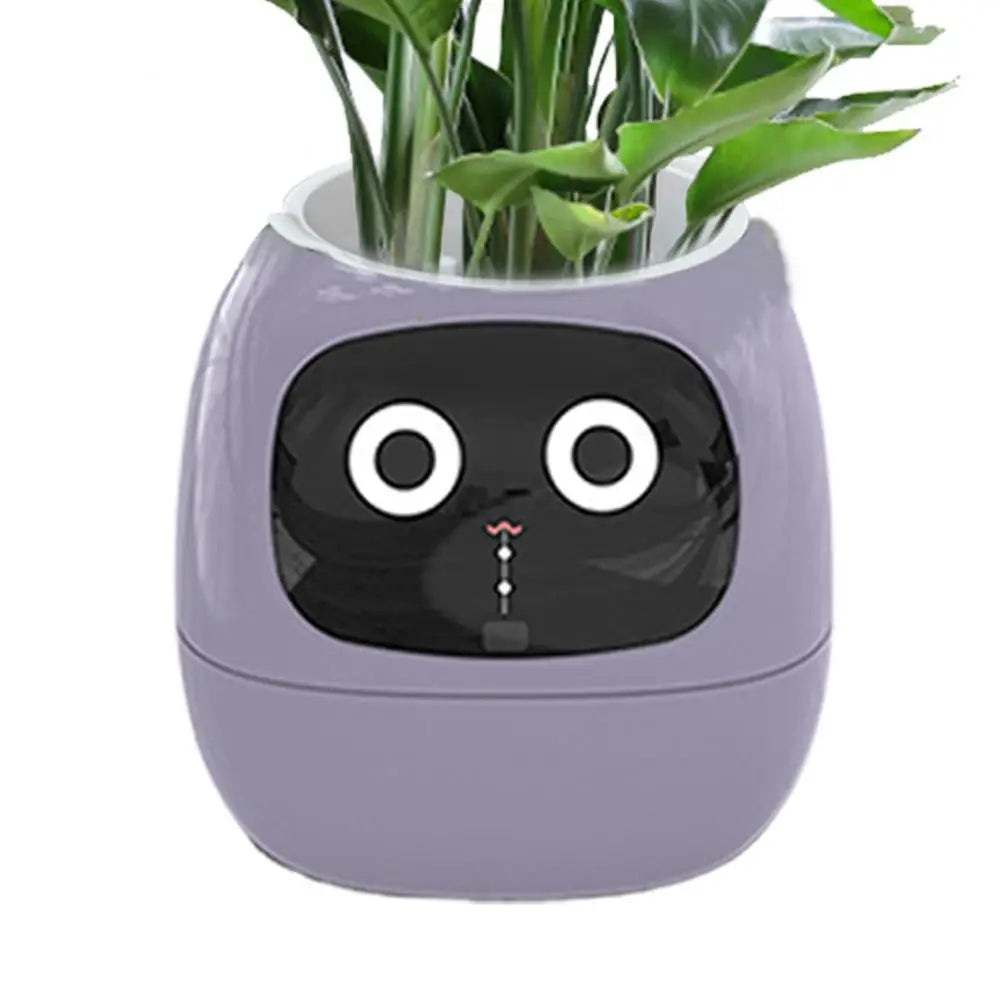 Smart Plant Pot Planter Adorable Plant Companion Plant Flower Growing System Make Raising Plants Easy and Fun Plant Robot Vases