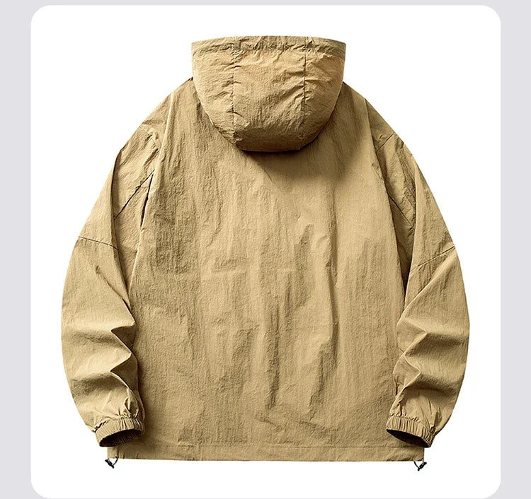 UPF 50+ Summer Unisex Hiking Jacket Men Waterproof Quick Dry Camping Windbreaker Trekking Fishing Rain Outdoor Anti UV Clothes