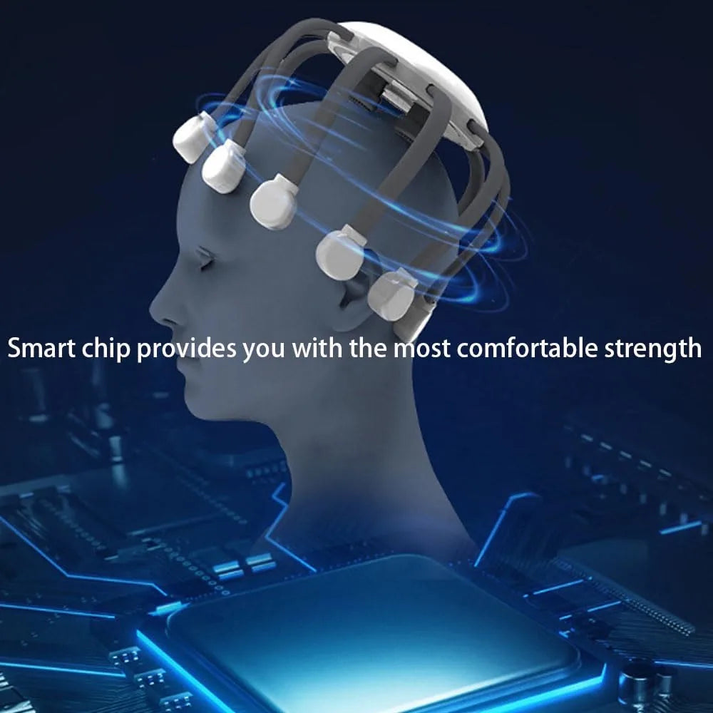 Octopus Claw Eight Claw Massager USB Charging Therapeutic Scratch Pad Electric Head Massager Hands Free Therapeutic