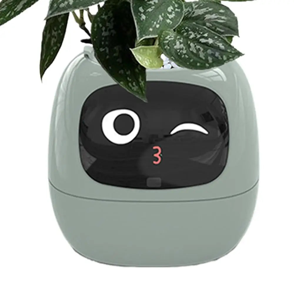 Smart Plant Pot Planter Adorable Plant Companion Plant Flower Growing System Make Raising Plants Easy and Fun Plant Robot Vases