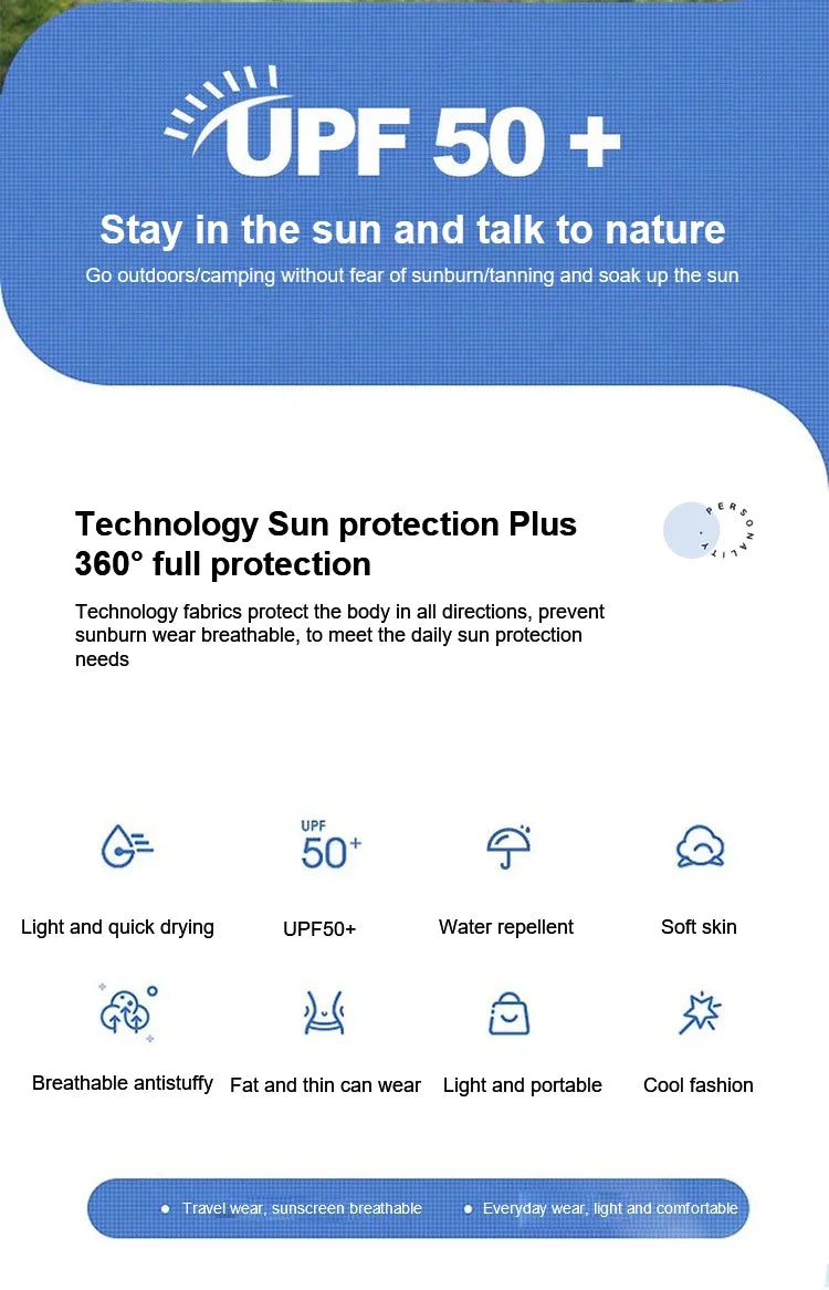 UPF 50+ Summer Unisex Hiking Jacket Men Waterproof Quick Dry Camping Windbreaker Trekking Fishing Rain Outdoor Anti UV Clothes