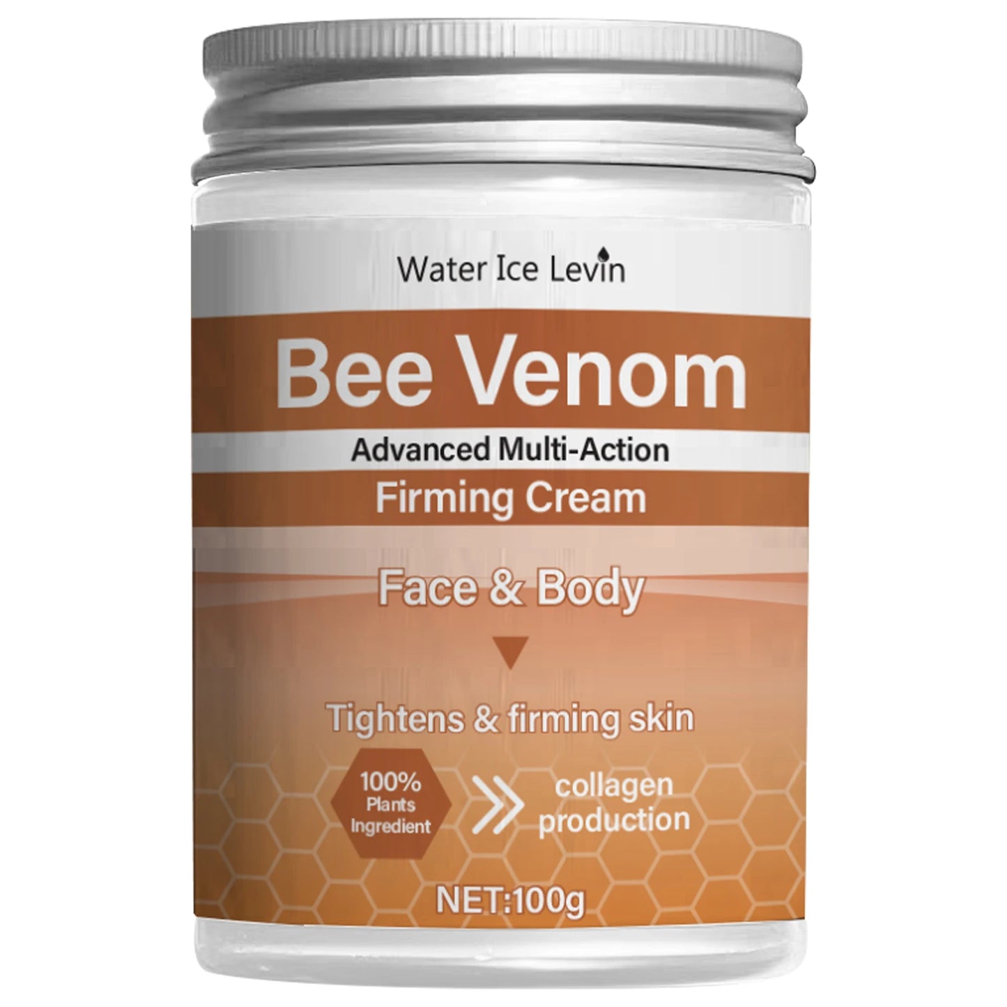 Bee Venom Firming Abdominal Cream - Plant-Based, Moisturizing and Moisturizing Contains Hyaluronic Acid Suitable for All Skin Types, Gentle for Sensitive Skin, Turmeric Skin Care