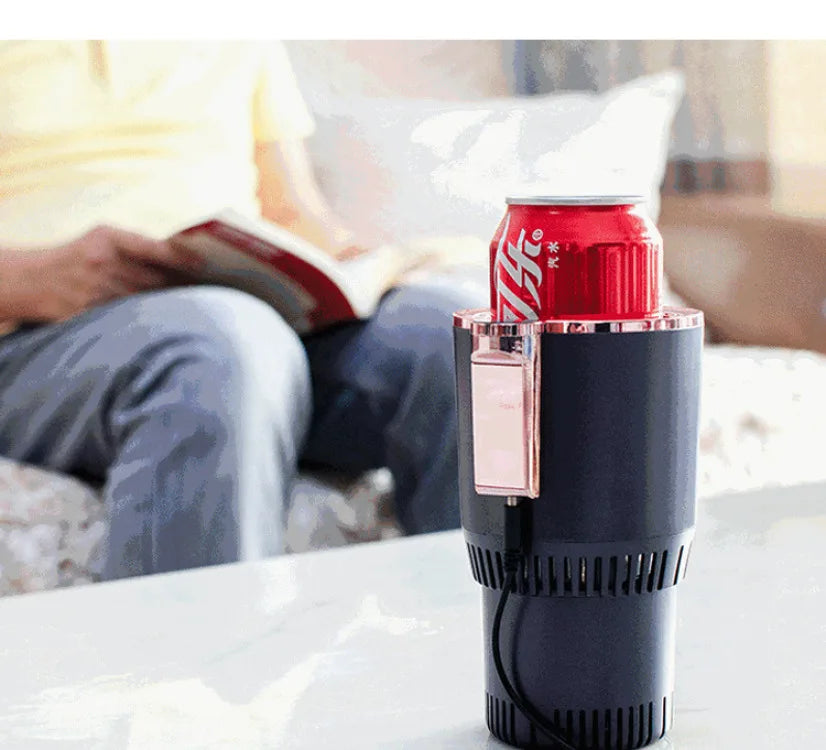 Car-Mounted Hot Cold Cup Smart Quick-Cooling Cup Warming Cup Two-In-One Car-Mounted Heating Cooling Cup Portable Cup Holder