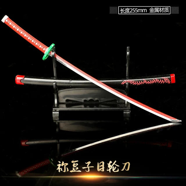 Demon Slayer Sword Real Katana Swords Demon Slayer Cosplay Metal Props Weapon Anime Battle Ready No Cutting Edge Bedroom Decor 1