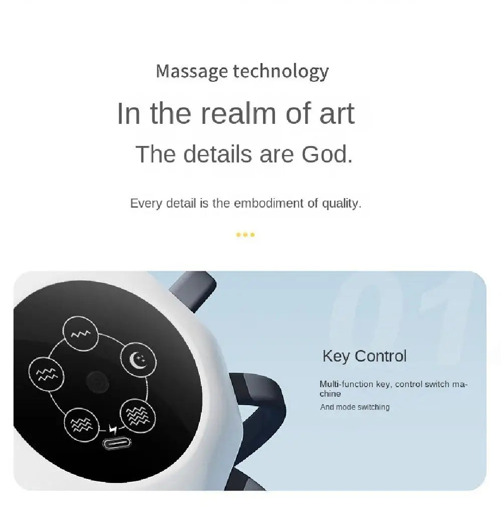 Octopus Claw Eight Claw Massager USB Charging Therapeutic Scratch Pad Electric Head Massager Hands Free Therapeutic