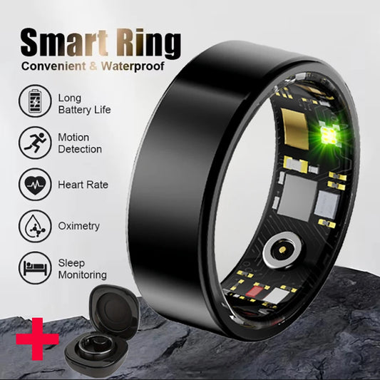 New Smart Ring Waterproof Health Monitor Smartring Take Photo Exercise Record Bluetooth Ring Birthday Gift Men Women