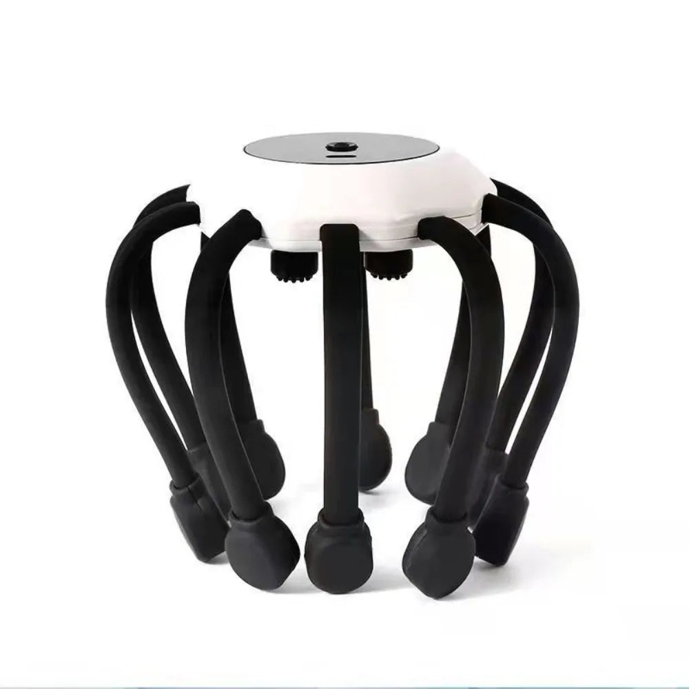 Octopus Claw Eight Claw Massager USB Charging Therapeutic Scratch Pad Electric Head Massager Hands Free Therapeutic