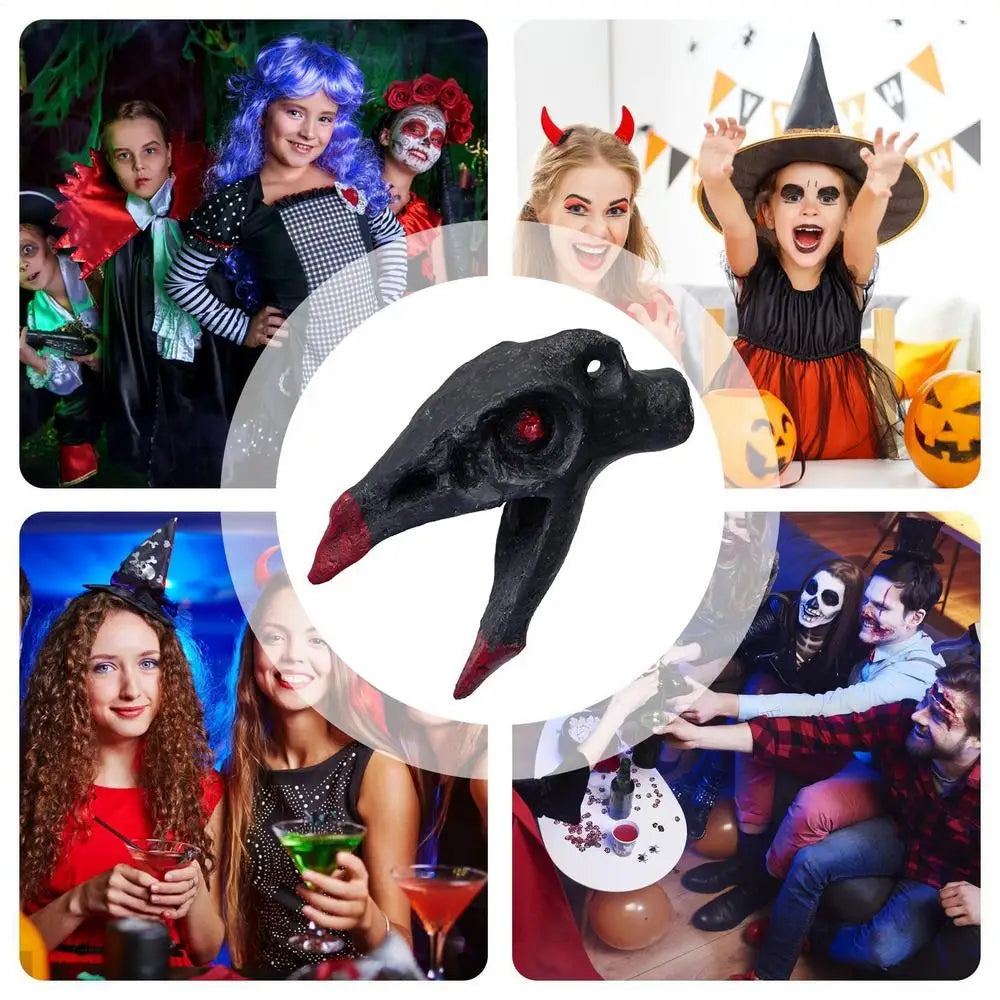 Halloween Aztec Death Whistle Crow's Mouth Shaped Death Whistle Creepy Skull Screaming Aztec War Whistles Human Scream Whistles