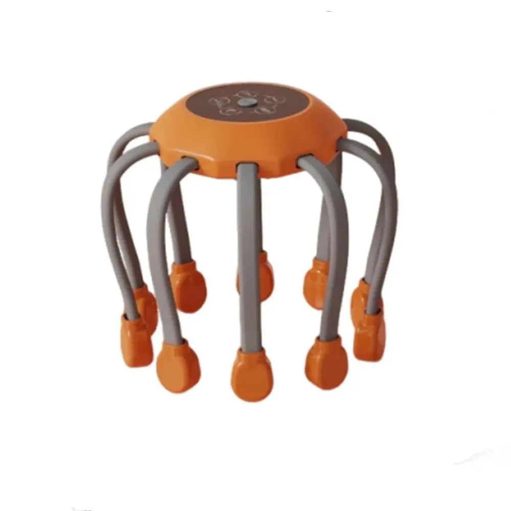 Octopus Claw Eight Claw Massager USB Charging Therapeutic Scratch Pad Electric Head Massager Hands Free Therapeutic