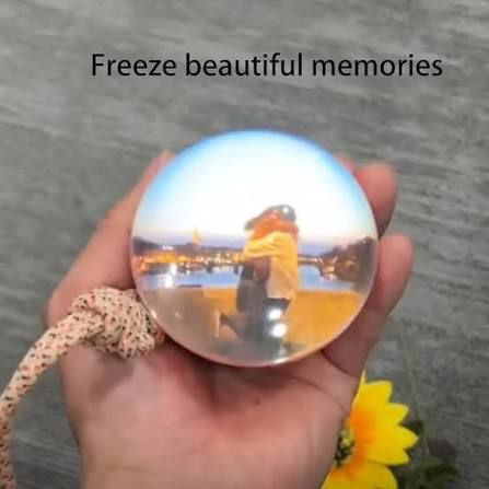 3D Video Crystal Ball DIY Memory Art Glass Ball Lamp Spherical Pixel Display 2.7inchs Screen 4GB Videos Player for Gift