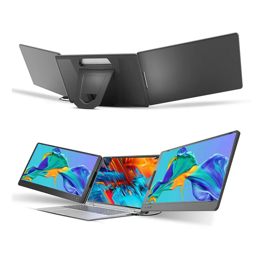 OEM ODM 14 Inch Portable Dual & Triple Screen Monitor Laptop Screen Extension with IPS & TFT Panel Type