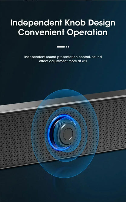 Bluetooth 4D Surround Speaker Home Theater Sound System Computer Soundbar TV Subwoofer Wired Stereo Strong Bass for Home Party