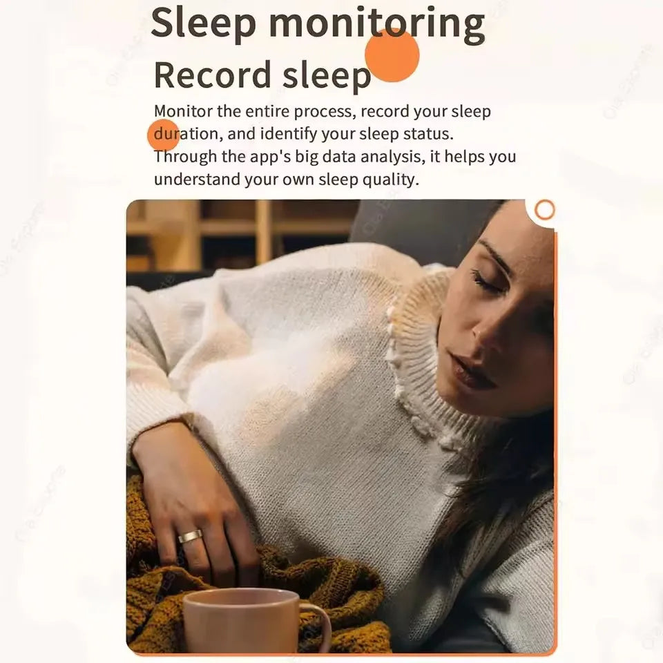 New Smart Ring Waterproof Health Monitor Smartring Take Photo Exercise Record Bluetooth Ring Birthday Gift Men Women