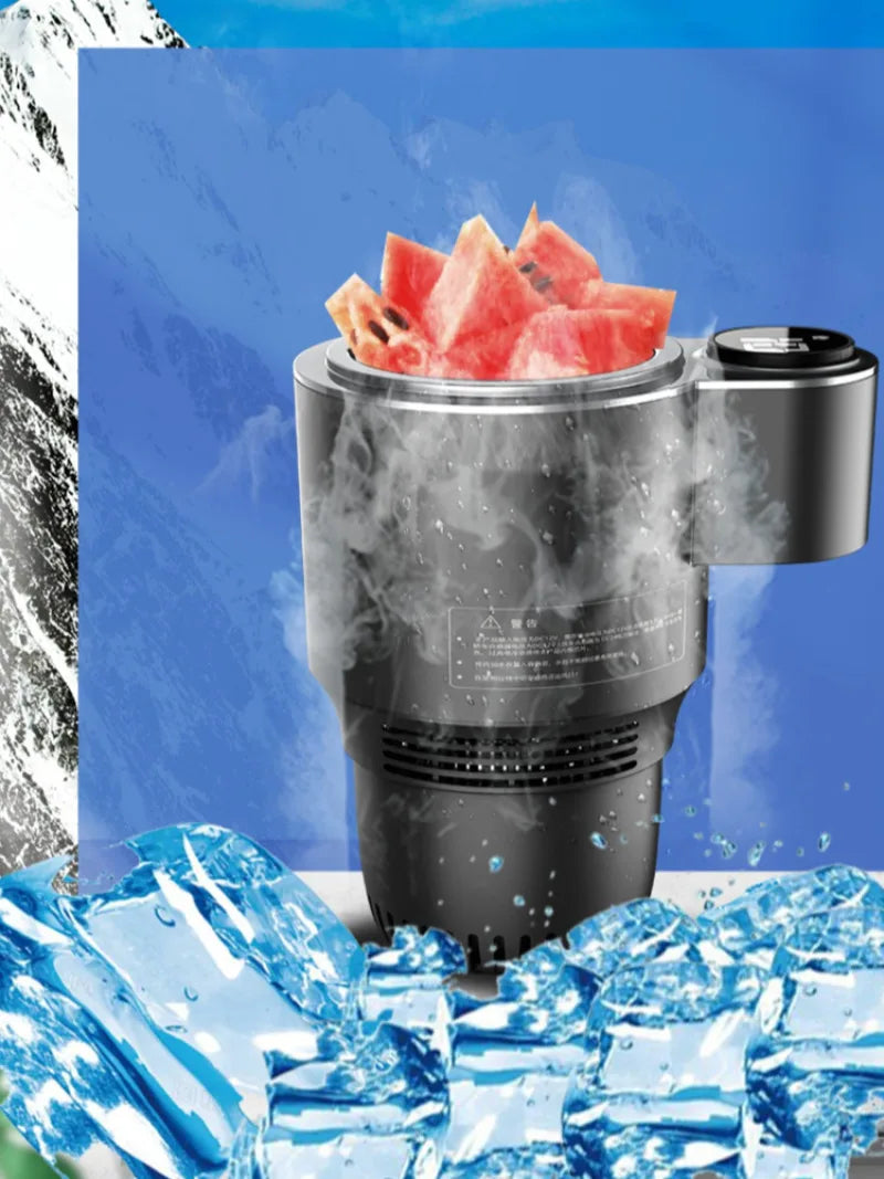 Car-Mounted Hot Cold Cup Smart Quick-Cooling Cup Warming Cup Two-In-One Car-Mounted Heating Cooling Cup Portable Cup Holder