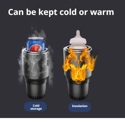 Car-Mounted Hot Cold Cup Smart Quick-Cooling Cup Warming Cup Two-In-One Car-Mounted Heating Cooling Cup Portable Cup Holder