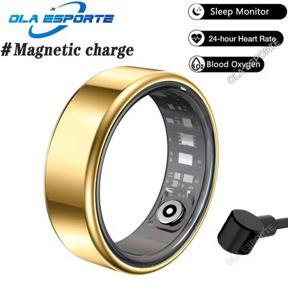 New Smart Ring Waterproof Health Monitor Smartring Take Photo Exercise Record Bluetooth Ring Birthday Gift Men Women