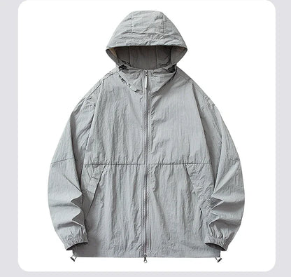 UPF 50+ Summer Unisex Hiking Jacket Men Waterproof Quick Dry Camping Windbreaker Trekking Fishing Rain Outdoor Anti UV Clothes