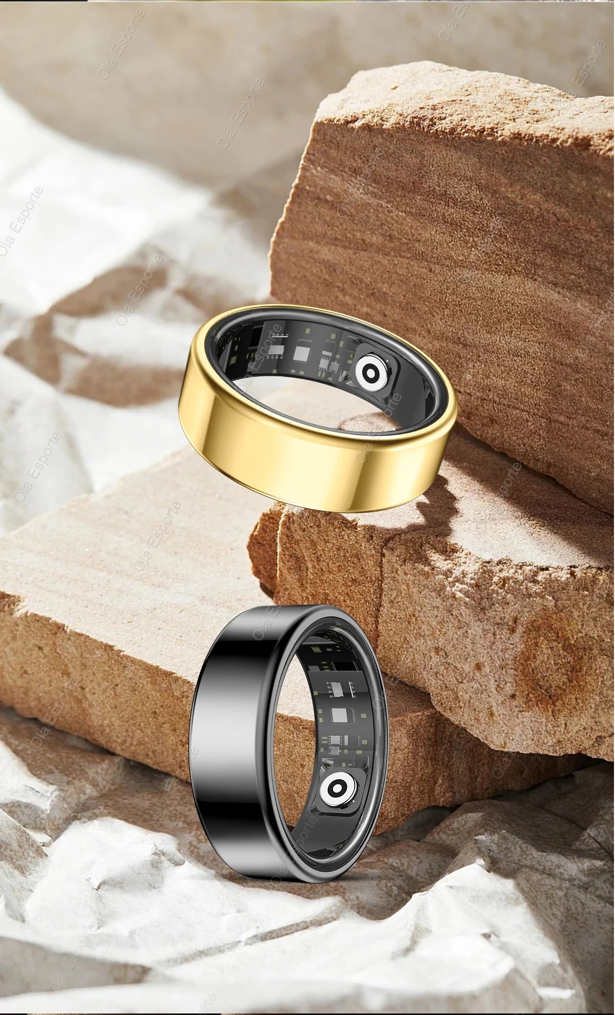 New Smart Ring Waterproof Health Monitor Smartring Take Photo Exercise Record Bluetooth Ring Birthday Gift Men Women