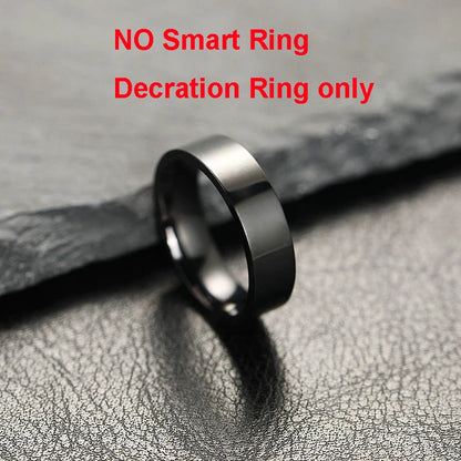 New Smart Ring Waterproof Health Monitor Smartring Take Photo Exercise Record Bluetooth Ring Birthday Gift Men Women