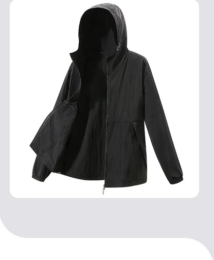 UPF 50+ Summer Unisex Hiking Jacket Men Waterproof Quick Dry Camping Windbreaker Trekking Fishing Rain Outdoor Anti UV Clothes