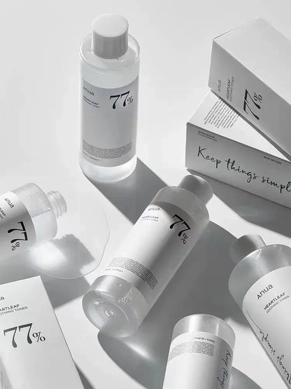 Anua Heartleaf 77% Skin Care Set anua Skin Care Moisturizing Toner Makeup Remover Essence White Birch 70% Facial Moisturizer