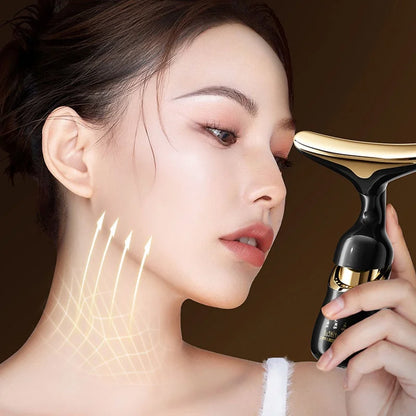 Face Lifting Device Neck Facial Eye Massage Introducer Microcurrent Skin Rejuvenation Anti Aging Beauty Device Face Massager