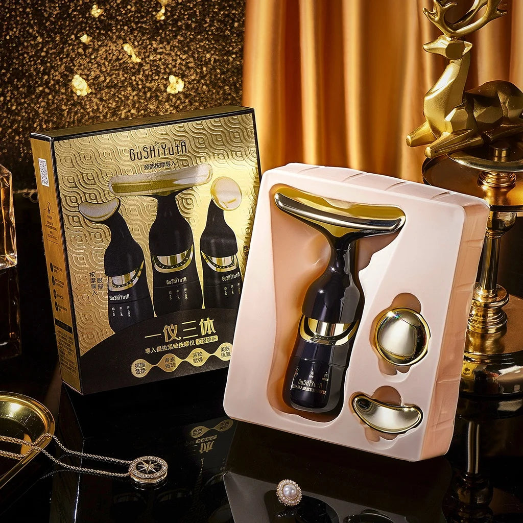 Face Lifting Device Neck Facial Eye Massage Introducer Microcurrent Skin Rejuvenation Anti Aging Beauty Device Face Massager