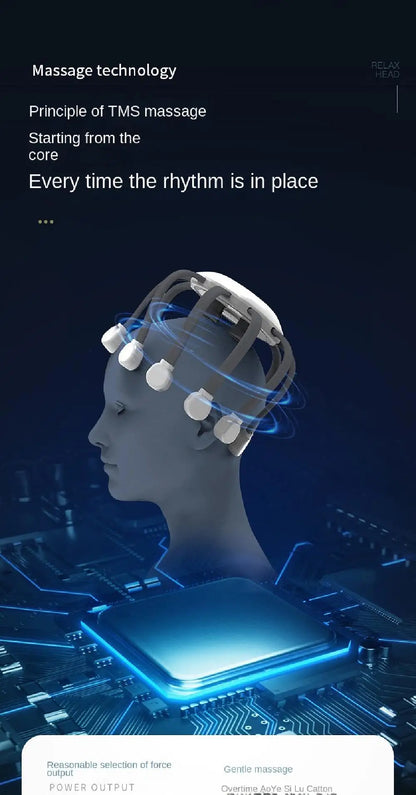 Octopus Claw Eight Claw Massager USB Charging Therapeutic Scratch Pad Electric Head Massager Hands Free Therapeutic