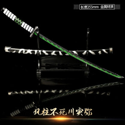 Demon Slayer Sword Real Katana Swords Demon Slayer Cosplay Metal Props Weapon Anime Battle Ready No Cutting Edge Bedroom Decor 1