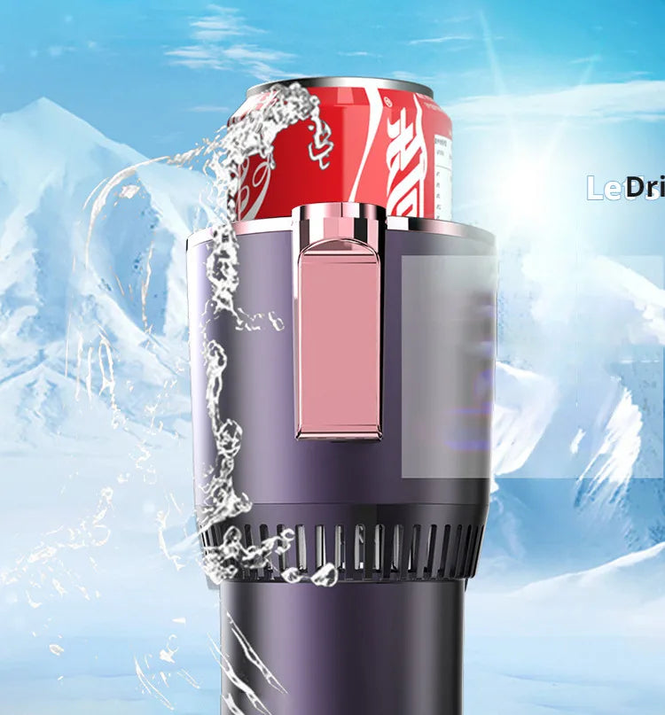 Car-Mounted Hot Cold Cup Smart Quick-Cooling Cup Warming Cup Two-In-One Car-Mounted Heating Cooling Cup Portable Cup Holder