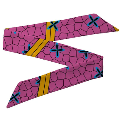 100cm Demon Slayer Narrow Long Scarf for Women Solid Color Anime Silk Tie Creative Fashion Ribbon Headbands Bandann Accessories