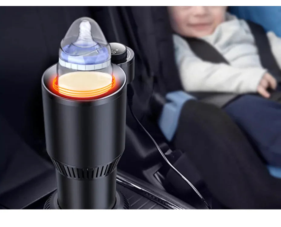Car-Mounted Hot Cold Cup Smart Quick-Cooling Cup Warming Cup Two-In-One Car-Mounted Heating Cooling Cup Portable Cup Holder