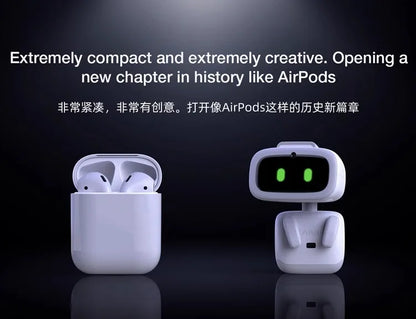 Ai Pocket Pet Aibi Smart Robot Bluetooth Wifi Connect Voice Conversation Gpt Rotating Camera Portable Small Intelligent Robots