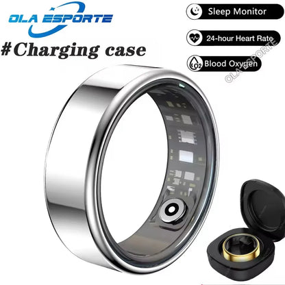 New Smart Ring Waterproof Health Monitor Smartring Take Photo Exercise Record Bluetooth Ring Birthday Gift Men Women