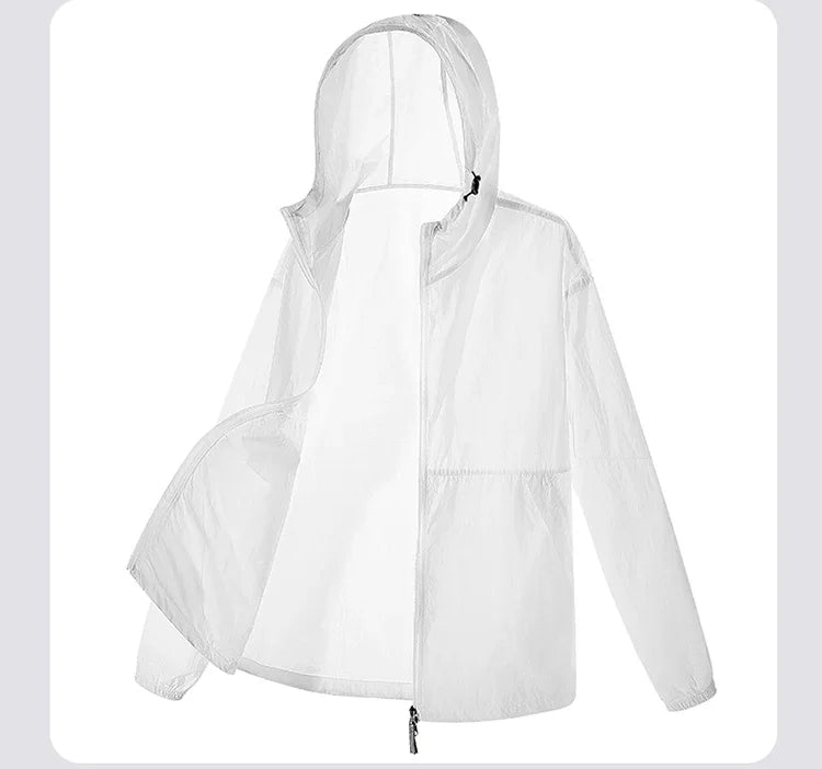 UPF 50+ Summer Unisex Hiking Jacket Men Waterproof Quick Dry Camping Windbreaker Trekking Fishing Rain Outdoor Anti UV Clothes