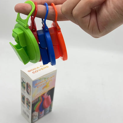 Soda Can Lids Soda Cup Cover Straw Combination Spill-proof Good Sealing Cup Cover Can Reusable Straw Cup Cover Cup Accessories