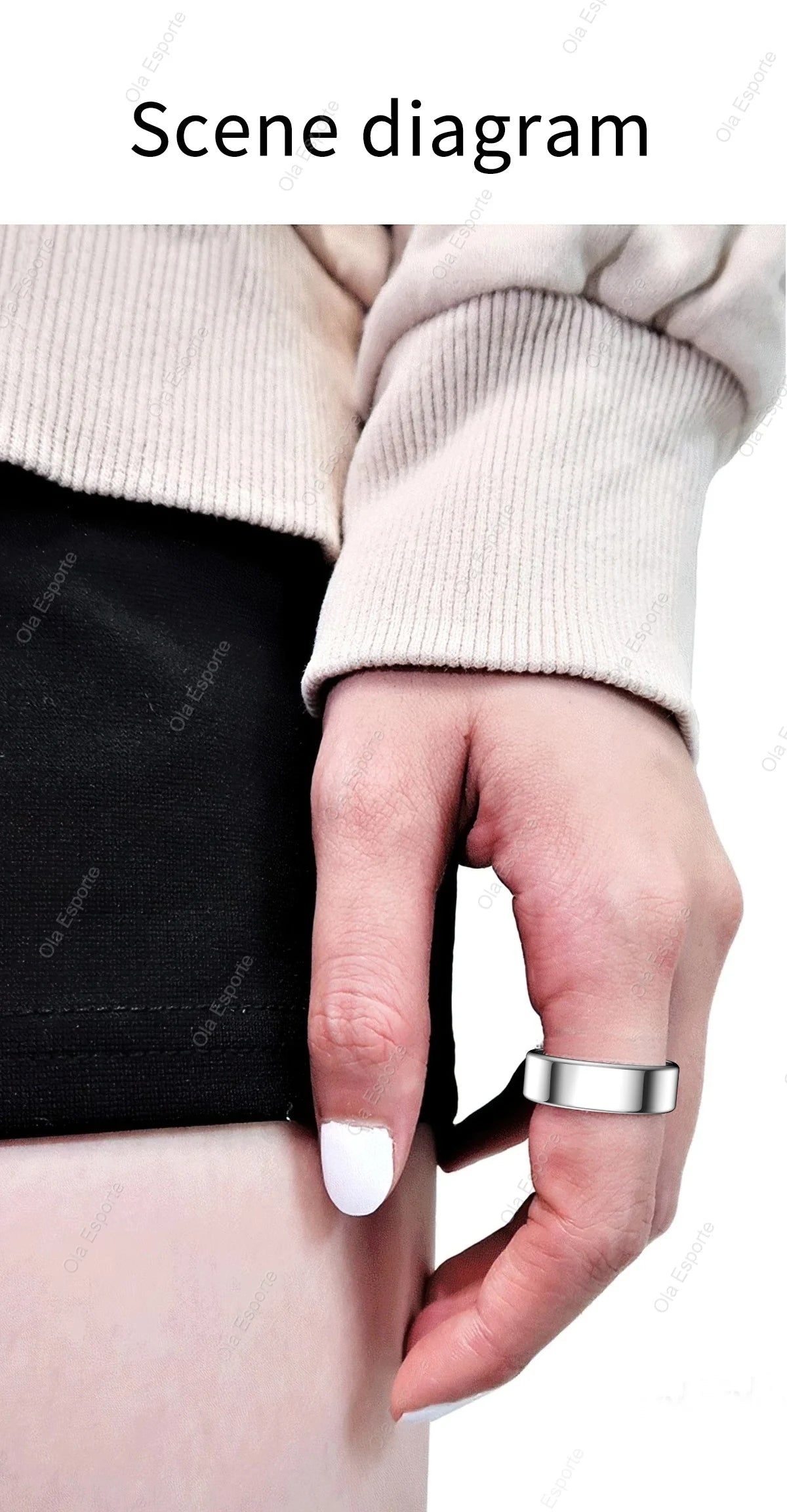 New Smart Ring Waterproof Health Monitor Smartring Take Photo Exercise Record Bluetooth Ring Birthday Gift Men Women