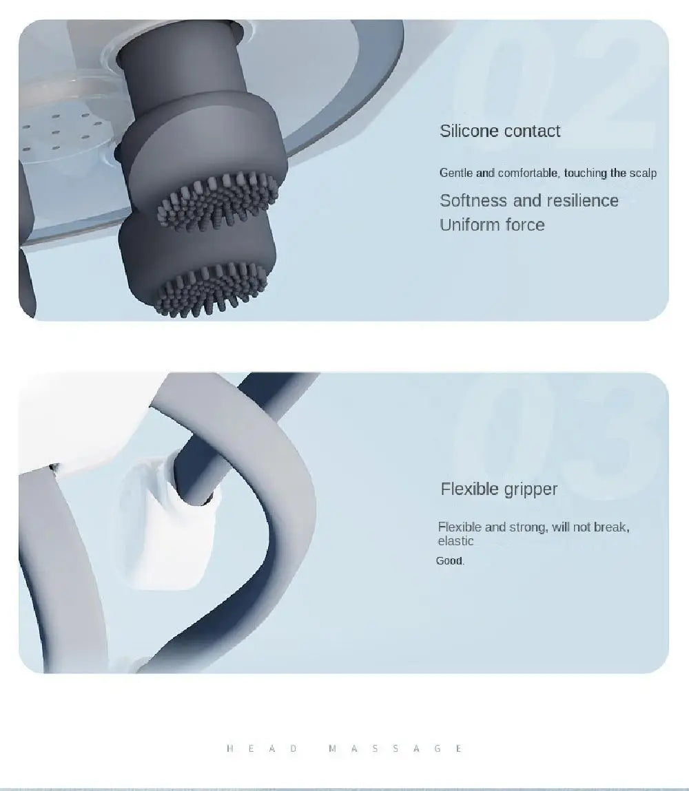 Octopus Claw Eight Claw Massager USB Charging Therapeutic Scratch Pad Electric Head Massager Hands Free Therapeutic