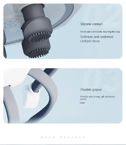 Octopus Claw Eight Claw Massager USB Charging Therapeutic Scratch Pad Electric Head Massager Hands Free Therapeutic