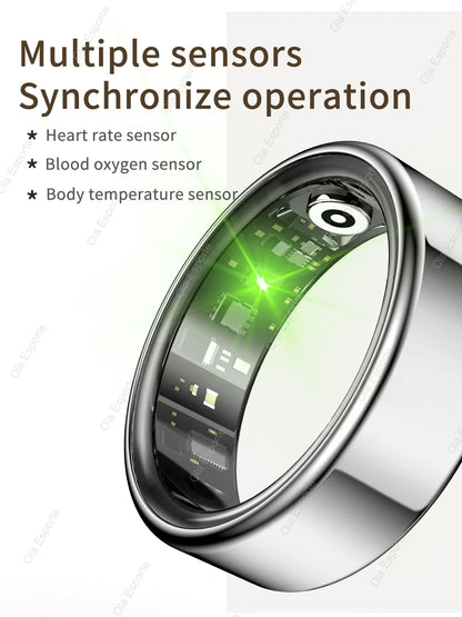 New Smart Ring Waterproof Health Monitor Smartring Take Photo Exercise Record Bluetooth Ring Birthday Gift Men Women
