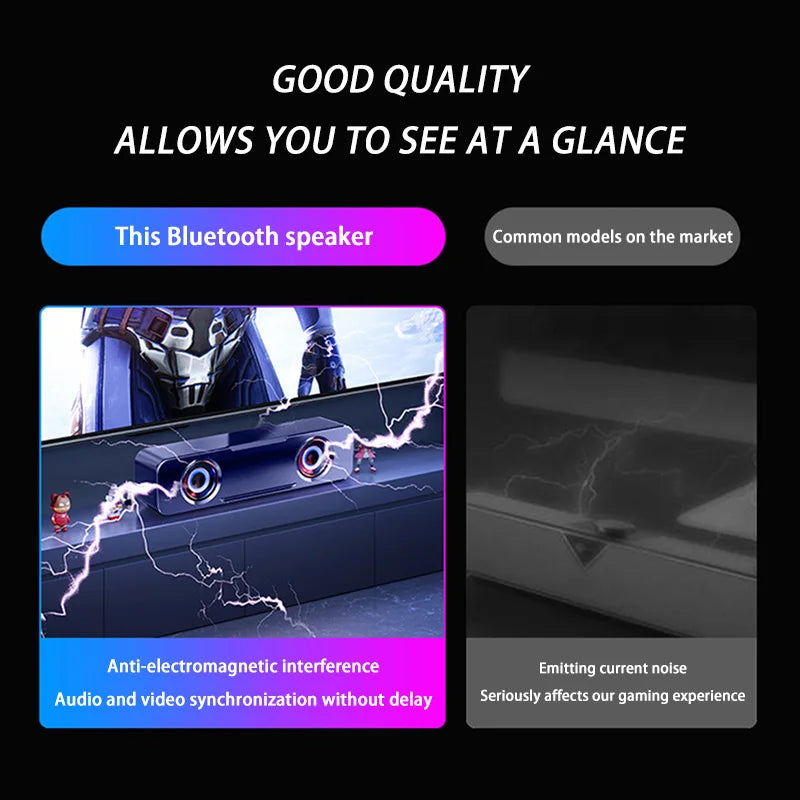 Desktop Computer Bluetooth Small Speaker Home Laptop Speaker Mini Subwoofer Wired Connection Outdoor Waterproof Loudspeaker